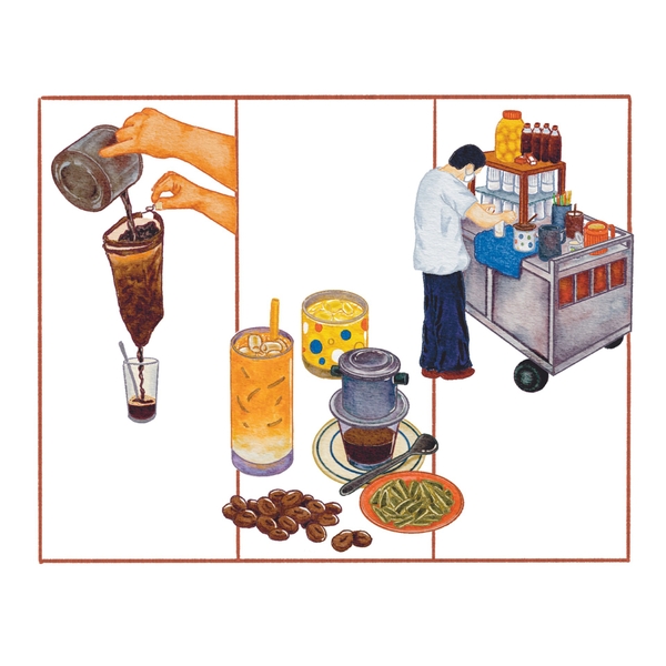 PHANHSHI STUDIO - ‘Coffee Vendor' Postcard