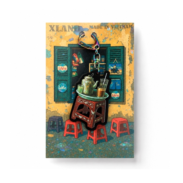 XLAND - "Plastic Chair" Mosaic Keychain