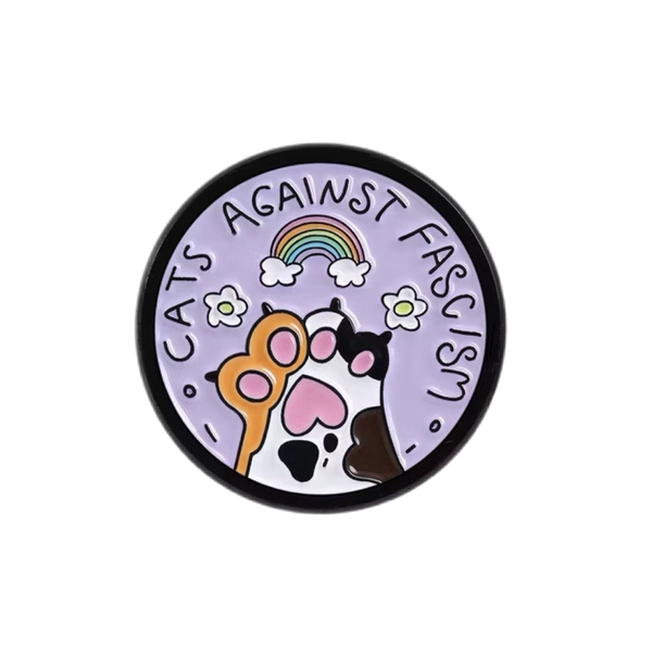 ENAMEL PIN - Cats Against Fascism