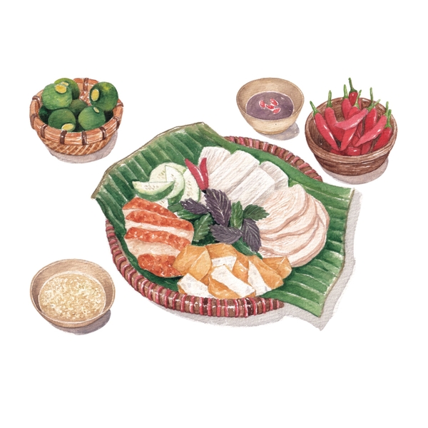 PHANHSHI STUDIO - ‘Bún Đậu Mắm Tôm' Postcard