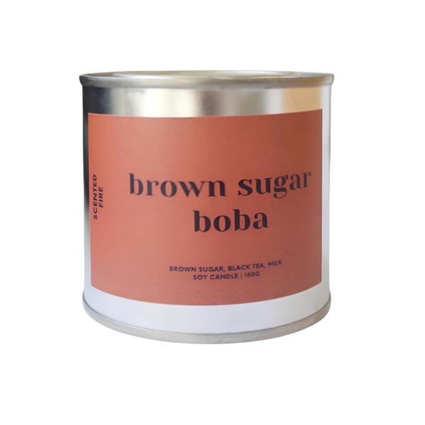 Scented Fire - ‘Brown Sugar Boba’ Scented Candle