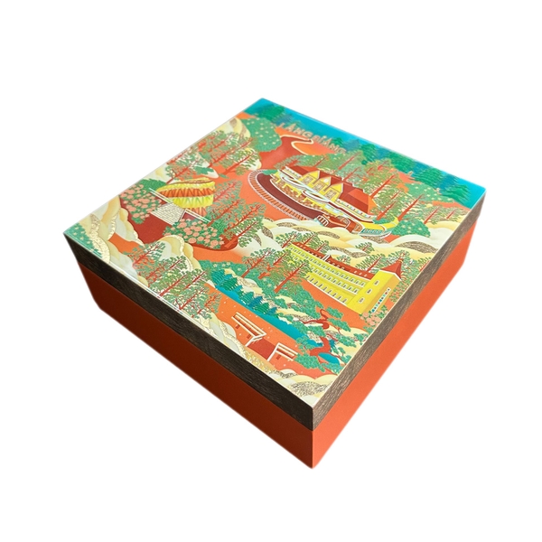LA'ARTISAN - 'Ga Đà Lạt - Da Lat Train Station' Gold Plated Lacquer Box