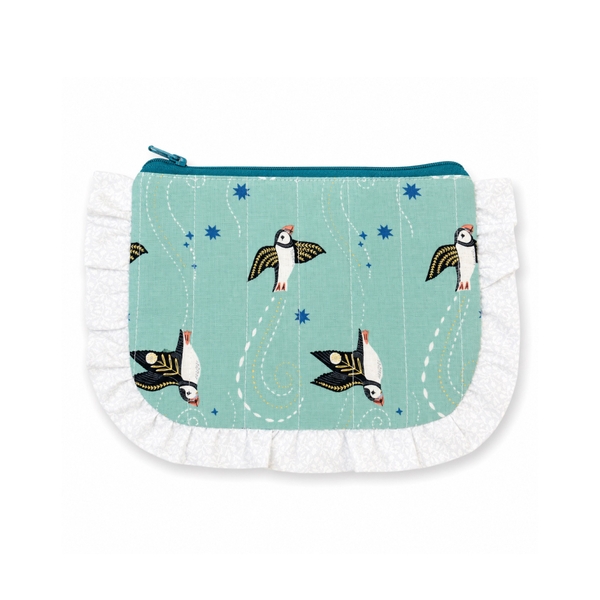 RUNG HANDMADE - ‘Birdy’ Ruffled Make Up Purse