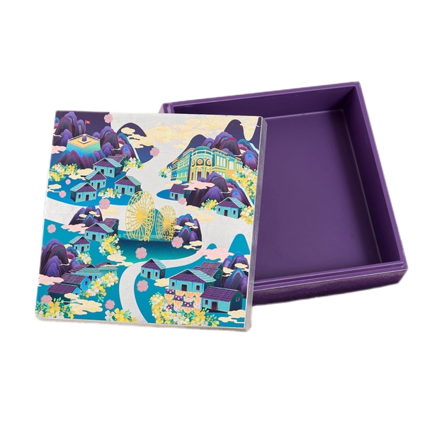 LA'ARTISAN - 'Sapa' Gold Plated Lacquer Box