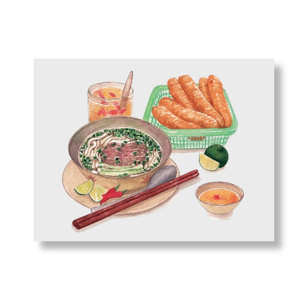 PHANHSHI STUDIO - ‘Phở Bò / Beef Pho' Postcard