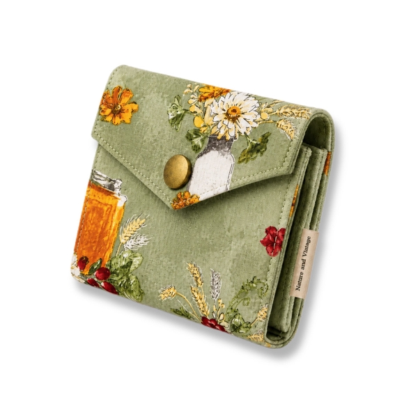 RUNG HANDMADE - 'Flower Vase' Small Wallet