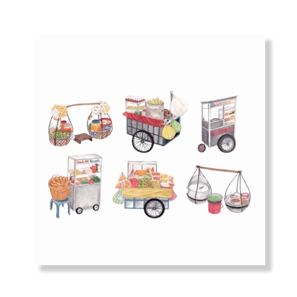 PHANHSHI STUDIO - 'Vietnam Street Vendors No.02' Print