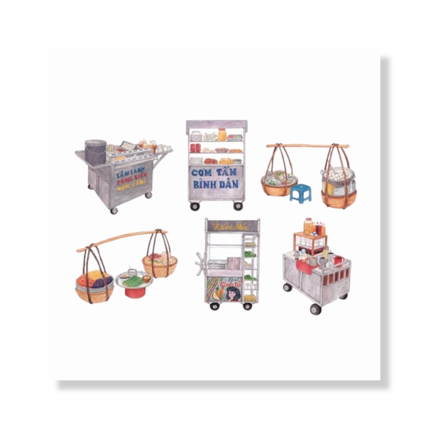 PHANHSHI STUDIO - 'Vietnam Street Vendors No.01' Print