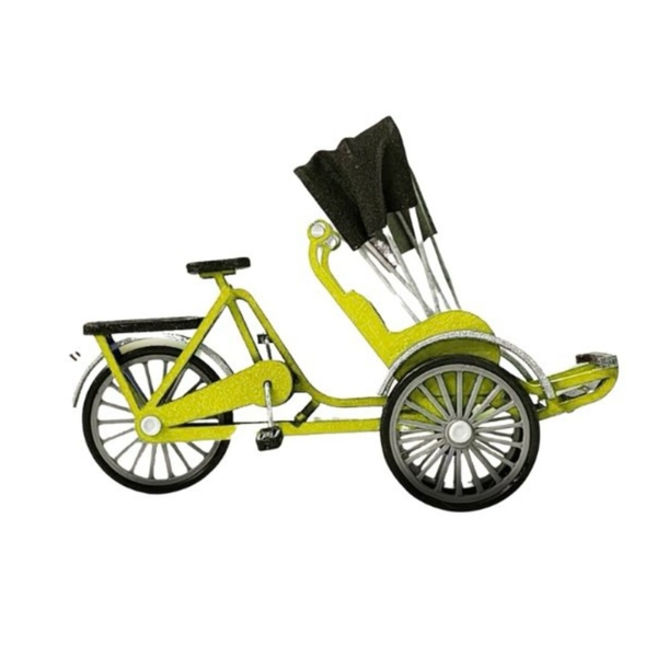 NHA TIN - 'Xích Lô - Cyclo' Magnet In Yellow