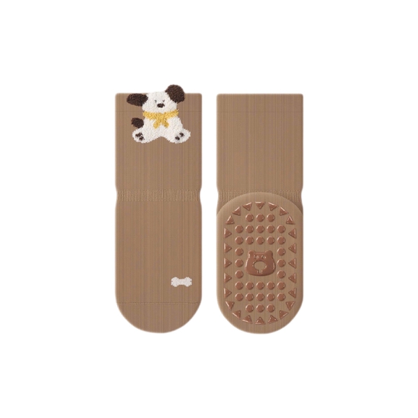 BABY CREW SOCKS - Dog In Brown