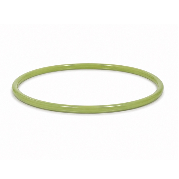 AZIET -  Buffalo Horn & Lacquer Bangle in Solid Green