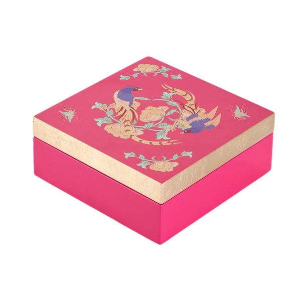 LA'ARTISAN - 'Sắc Xuân - Spring Hues' Gold Plated Lacquer Box