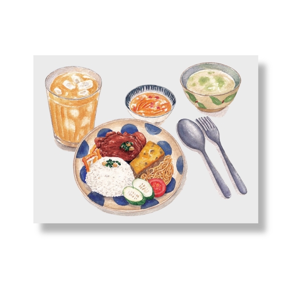 PHANHSHI STUDIO - ‘Cơm Tấm / Broken Rice' Postcard