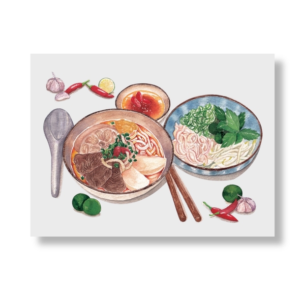 PHANHSHI STUDIO - ‘Bún Bò / Beef Noodle' Postcard