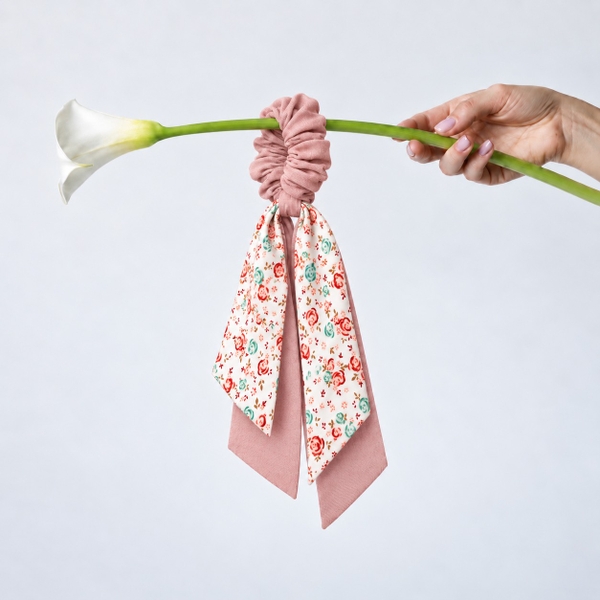 RỪNG HANDMADE - Long Bow Scrunchies in Mauve