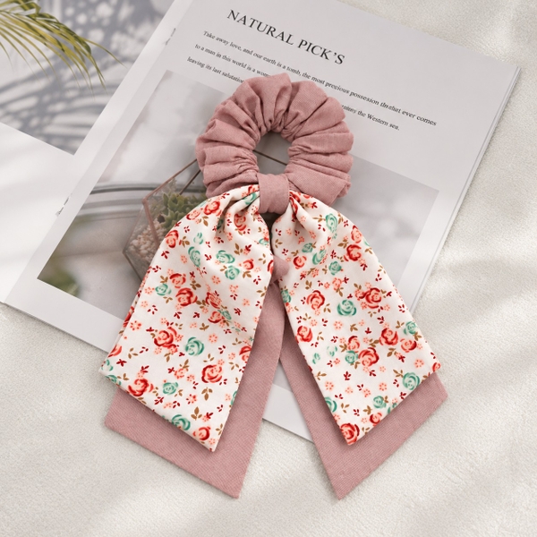 RỪNG HANDMADE - Long Bow Scrunchies in Mauve