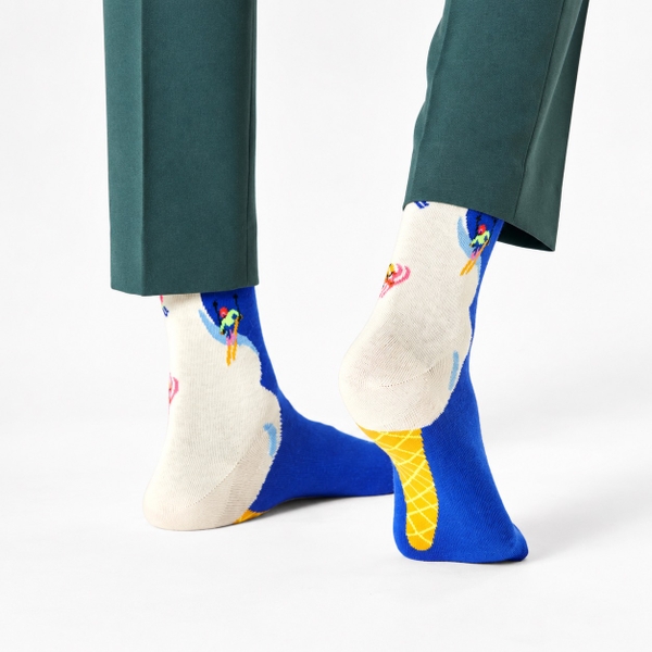 CHRISTMAS - 'Ice Cream Slopes' Holiday Crew Socks
