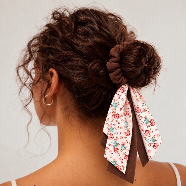 RỪNG HANDMADE - Long Bow Scrunchies in Brown