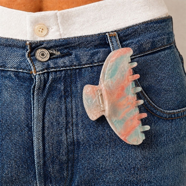 HAIR ACCESSORY - Heirloom Hair Claw in Shimmer Cotton Candy