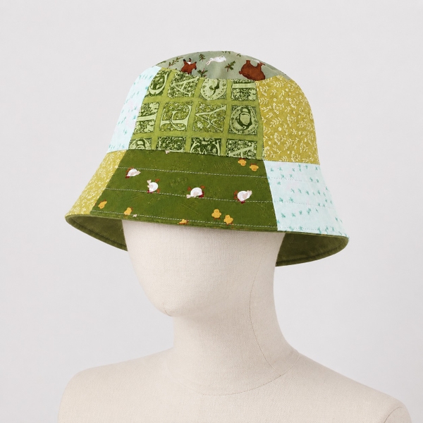 RUNG HANDMADE - Quilted Hat in Green