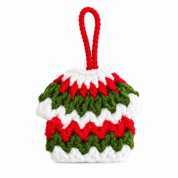 Macrame Christmas Ornament - Sweater