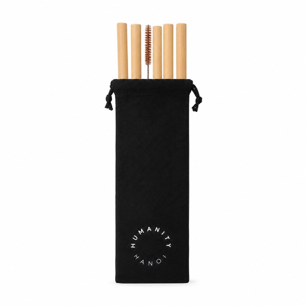 HUMANITY HANOI - Reusable Organic Bamboo Straws Set