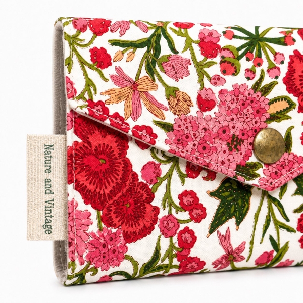 RỪNG HANDMADE - 'Red Poppy' Long Fabric Wallet