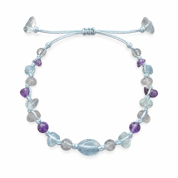 MERAKI TOWN - Niwa Bracelet in Green Aventurine, Amethyst, Clear Quartz and Citrine