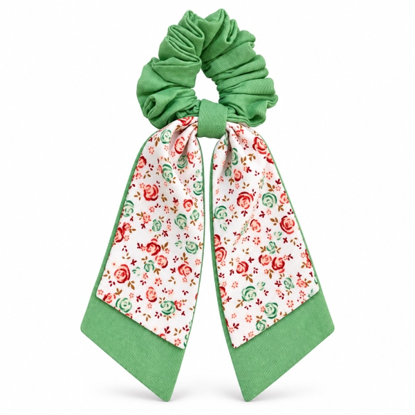 RỪNG HANDMADE - Long Bow Scrunchies in Eucalyptus Green