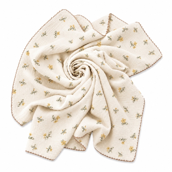 Muslin Blanket For Babies - Vintage Flower