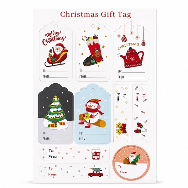 WARM STATION - Christmas Gift Tag No.5 (Set Of 10)