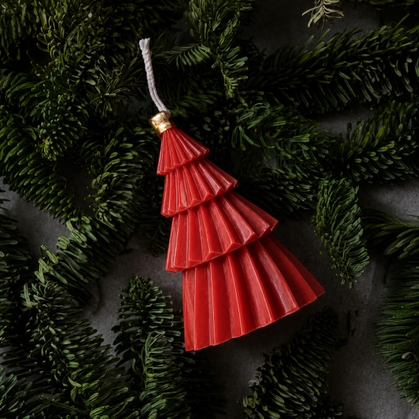 CHRISTMAS Candle - CHRISTMAS Tree in Red