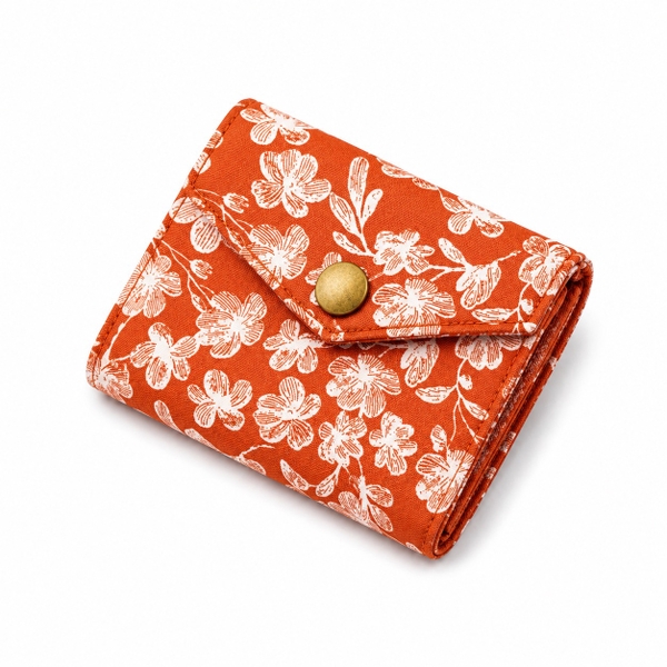 RUNG HANDMADE - 'White Leaf' Small Wallet