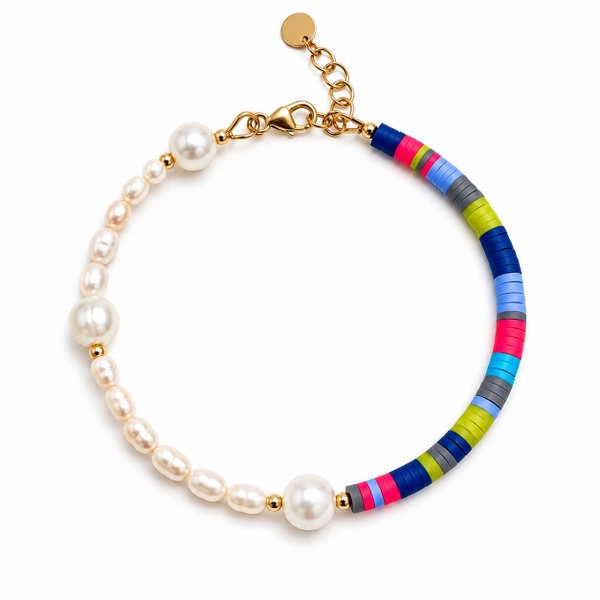Penh Lenh Nina Pearl Bracelet in Lite Brite