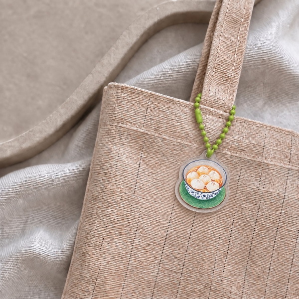 PHANHSHI STUDIO - ‘Bánh Trôi Nước / Vietnamese Rice Ball' Mini Keychain