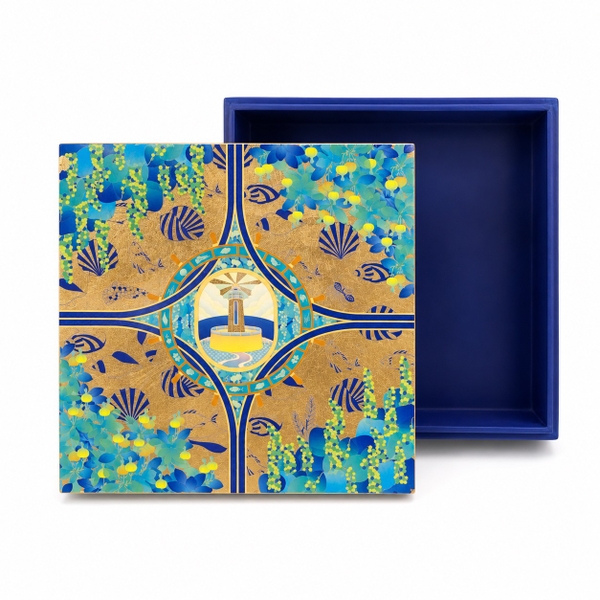 LA'ARTISAN - 'Biển Đảo / Homeland Waters' Gold Plated Lacquer Box