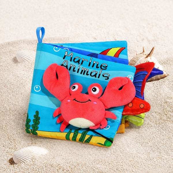 KID & BABY - 'Marine Animals' Montessori Cloth Book