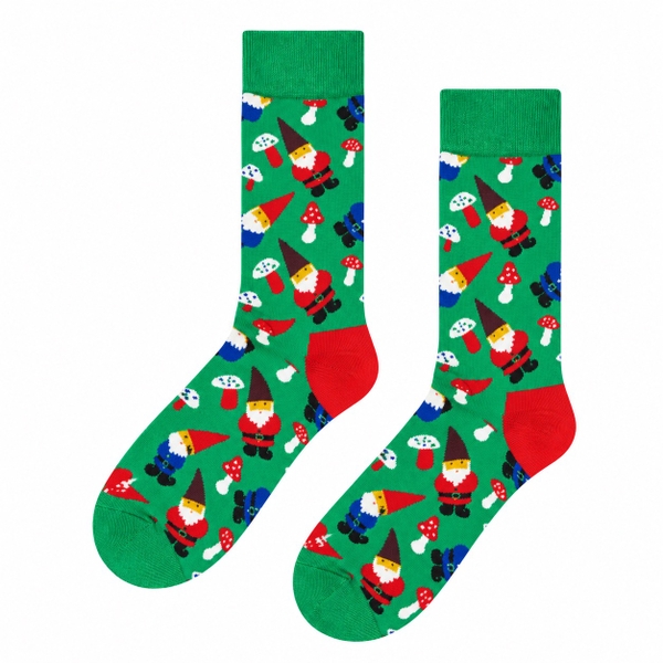 CHRISTMAS - 'Woodland Gnome' Holiday Crew Socks