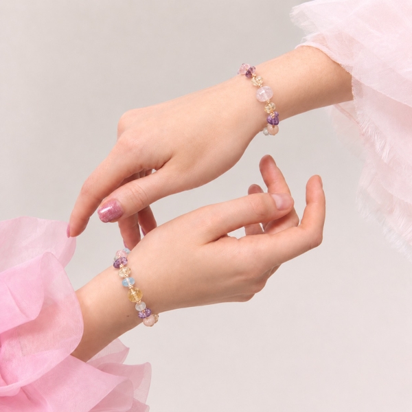 MERAKI TOWN - Niwa Bracelet in Amethyst, Aquamarine, Citrine, Rose Quartz