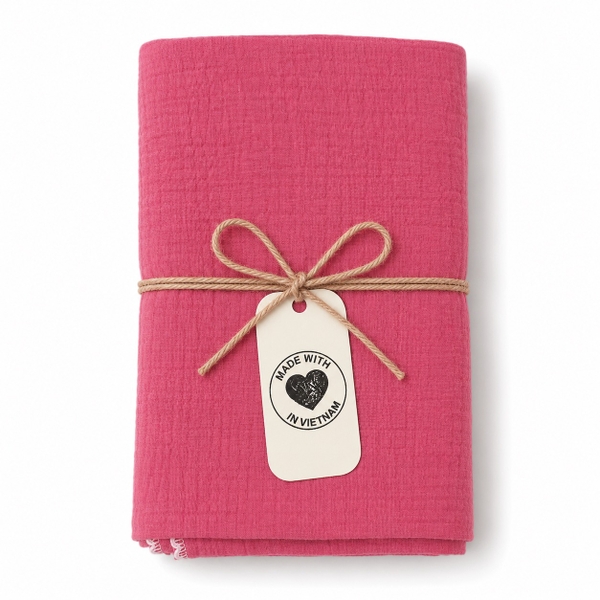 Muslin Blanket For Babies - Dusty Pink
