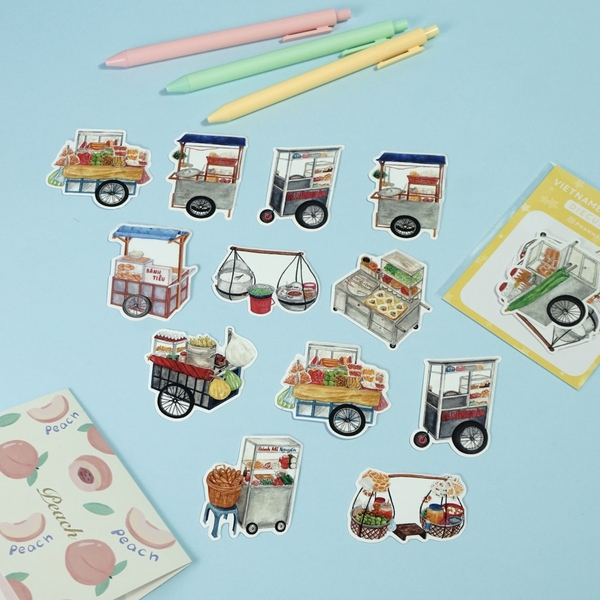 PHANHSHI STUDIO - ‘Vietnamese Vendors No.01’ Diecut Sticker Pack