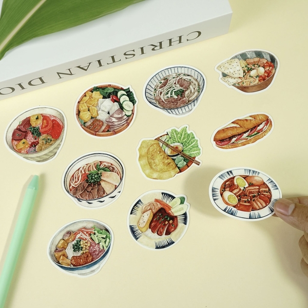 PHANHSHI STUDIO - ‘Vietnamese Dishes No.01’ Diecut Sticker Pack