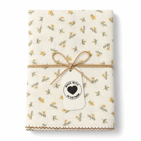 Muslin Blanket For Babies - Vintage Flower