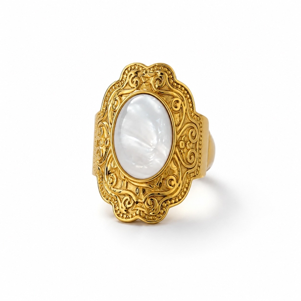 ROUGE - 18K Gold Plated Baroque Ring