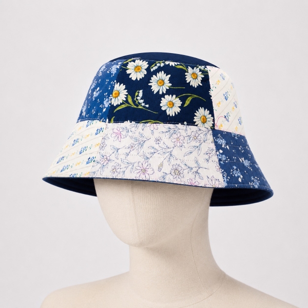 RUNG HANDMADE - Quilted Hat in Blue