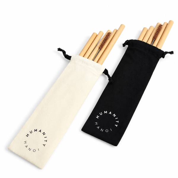 HUMANITY HANOI - Reusable Organic Bamboo Straws Set