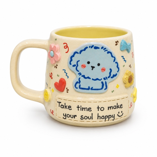 MEOW POTTERY - ‘Take Time To Make Your Soul Happy’ Short Mug