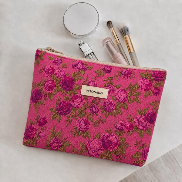 MAKE UP PURSE - Fuchsia Rose
