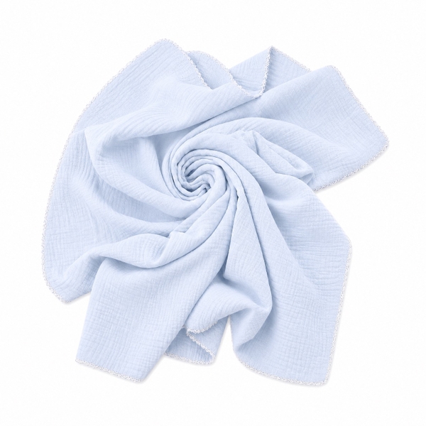 Muslin Blanket For Babies - Baby Blue