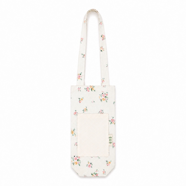 RUNG HANDMADE - 'Flower in White' Fabric Bottle Holder